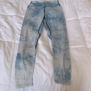 Large Balance Athletica blue tie dye leggings